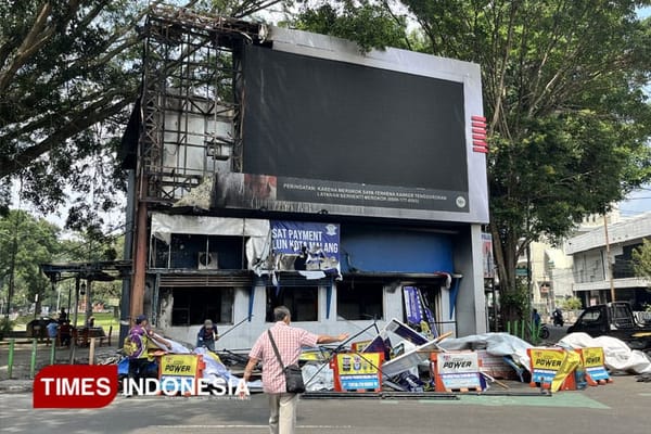 16 Pos Polisi Jadi Korban Kericuhan Usai Demo di Polresta Malang Kota
