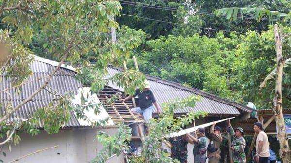 22 Rumah Warga Madusari Cilacap Rusak Dihantam Angin Kencang