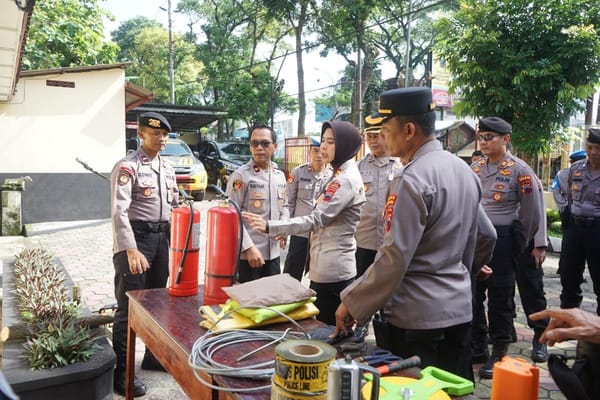 Antisipasi Cuaca Ekstrem, Polres Magelang Kota Evaluasi Peralatan Tanggap Bencana