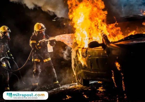 Avanza Ludes Terbakar di Salatiga, Begini Penjelasan Polisi Soal Penyebabnya
