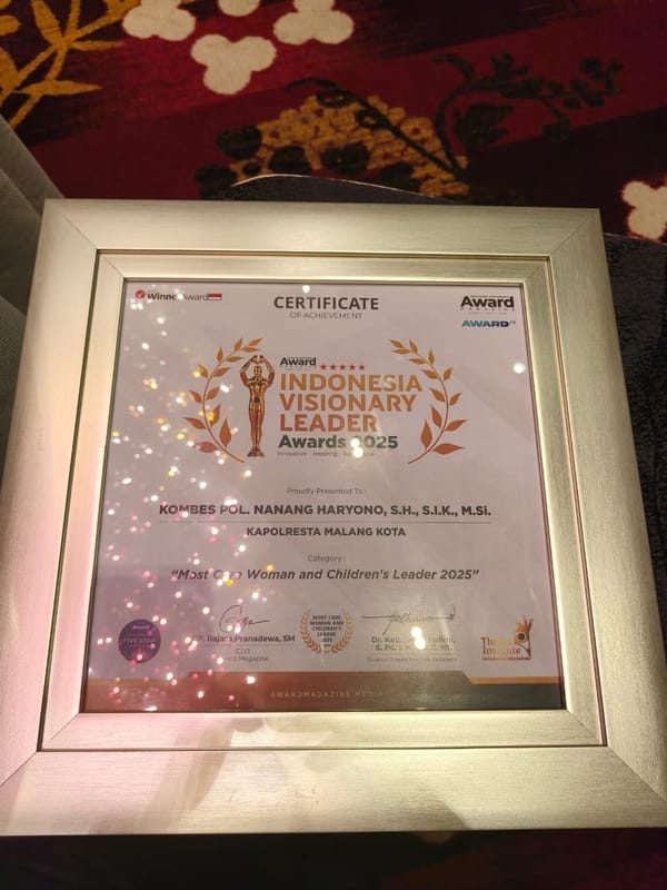 Award 2025: Kombes Nanang Haryono Diakui Dunia, Berkolaborasi dengan Pengusaha ASEAN
