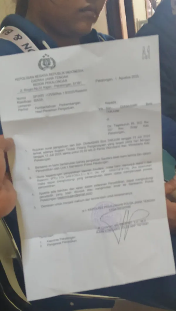 Diduga Diculik dan Dianiaya, Wanita Asal Tegalsuruh Laporkan Kasus ke Polres Pekalongan