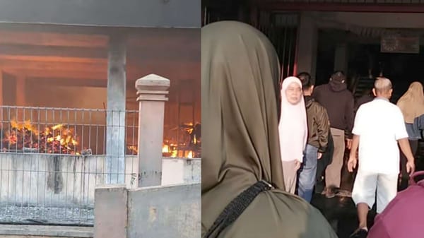 Dini Hari Mencekam, Pasar Kota Wonogiri Dilanda Kebakaran Hebat