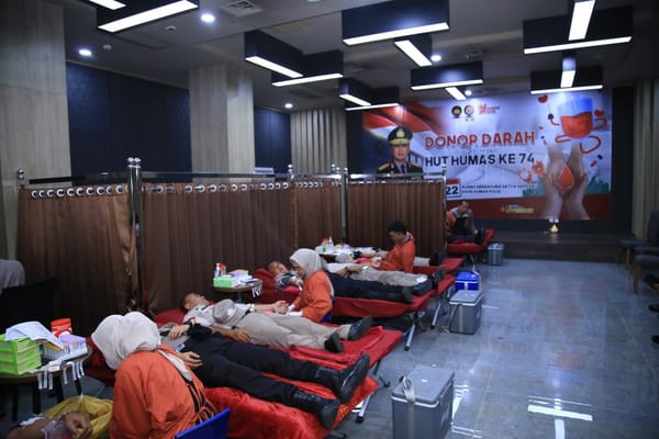 Gelar Donor Darah Serentak Jelang Hari Jadi Ke-74, Humas Polri Kumpulkan 16.619 Kantong