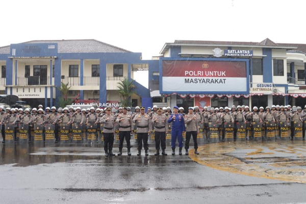 Hadapi Tantangan Kamtibmas, Kapolresta Cilacap Ingatkan Dalmas Tetap Siaga