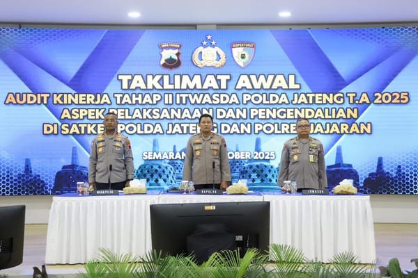 Kapolda Jateng Tegaskan Audit Kinerja Merupakan Upaya Meningkatkan Kualitas Institusi Polri