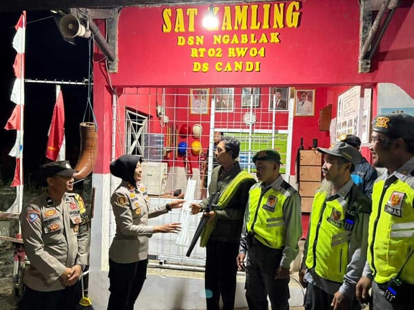 Kapolres Semarang Kunjungi Satkamling Ngablak, Dorong Partisipasi Warga dalam Keamanan Lingkungan