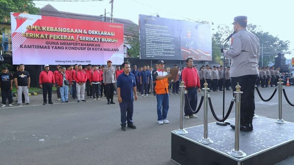 Kapolresta Malang Kota Pimpin Apel Akbar Kebangsaan