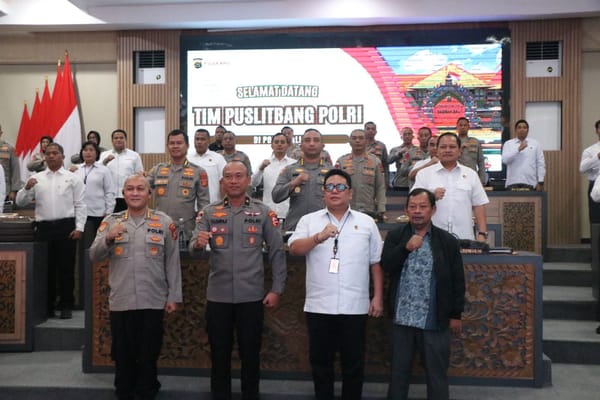Kapuslitbang Polri Laksanakan Kunjungan Kerja ke Polda Bali