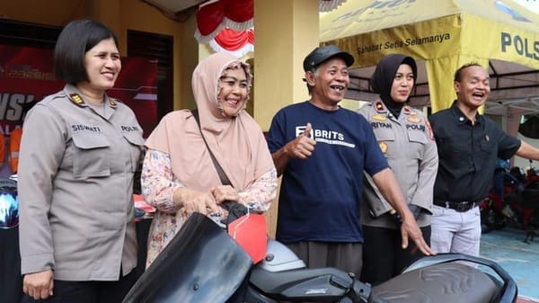 Korban Curanmor di Malang Sumringah, Motornya Kembali Berkat Polisi