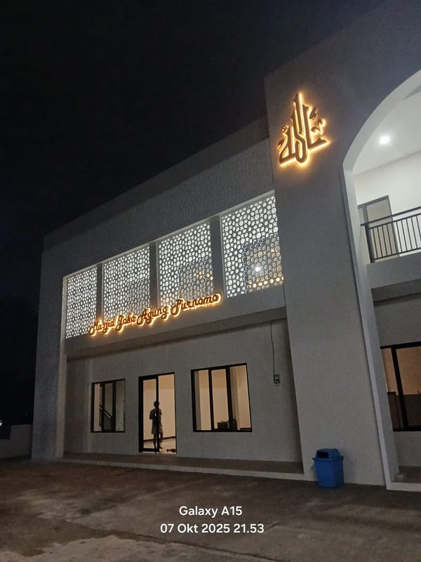 Masjid Baru di Depok, Ponpes Ulumul Quran Launching Masjid Joko Agung Purnomo