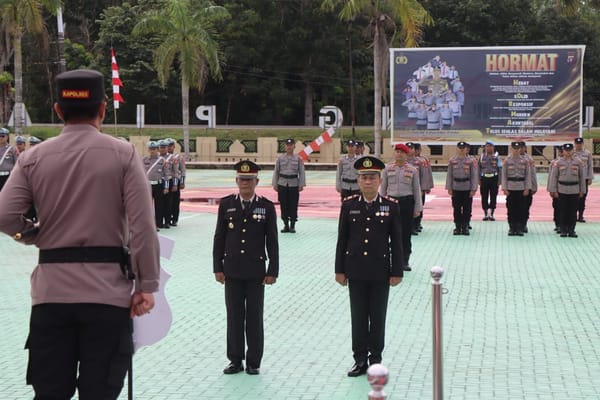 Momen Haru Wisuda Purna Bakti, Dua Perwira Polri Resmi Purna Tugas di Polres Pulang Pisau