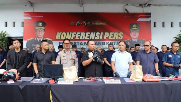 Operasi Sikat Semeru 2025: Polresta Malang Kota Berhasil Bongkar 44 Kasus Kejahatan