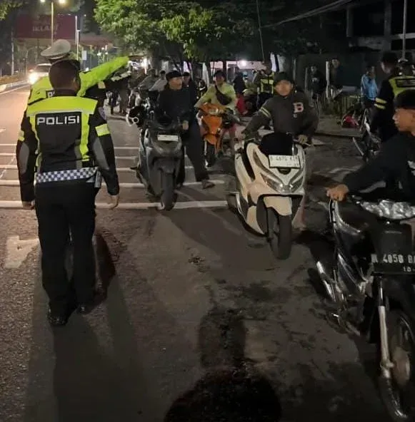 Patroli Blue Light Sasar Titik Rawan, Polresta Malang Kota Tindak 111 Motor Berknalpot Bising