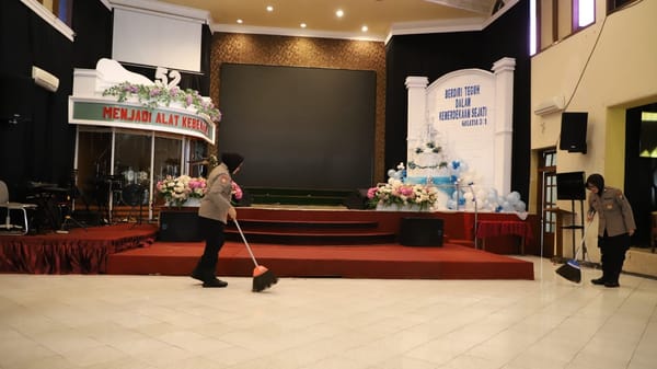Peringati HUT ke-77, Polwan Malang Kota Laksanakan Kegiatan Sosial dan Keagamaan