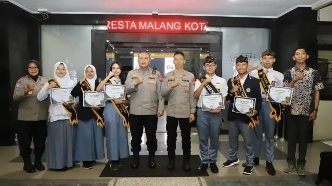 Perwakilan Polresta Malang Kota Sabet Juara Usai Dikukuhkan Jadi Duta Kamtibmas Polda Jatim