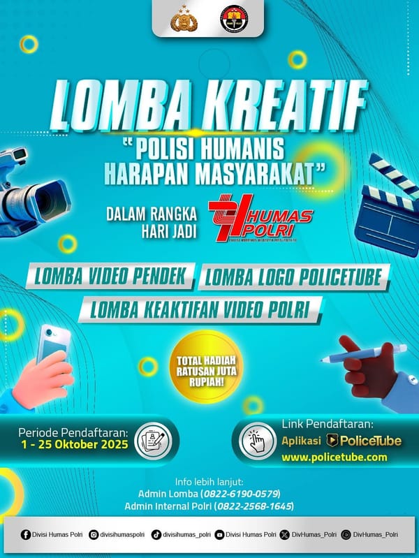 Polda Jateng Ajak Masyarakat Ikut Lomba Kreatif HUT ke-74 Humas Polri