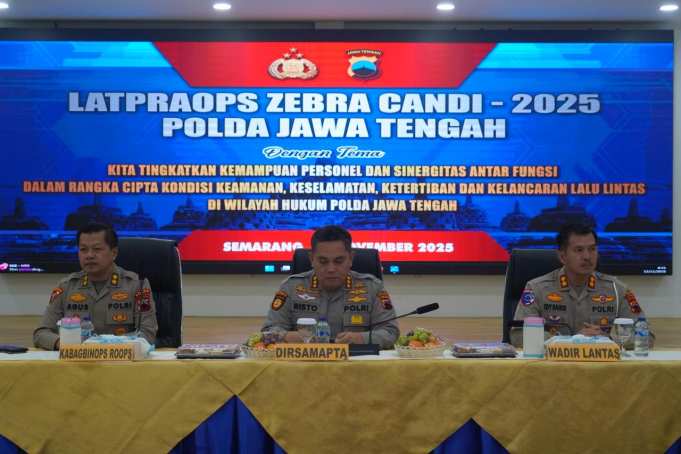 Polda Jateng Matangkan Kesiapan Personel lewat Latpraops Zebra Candi