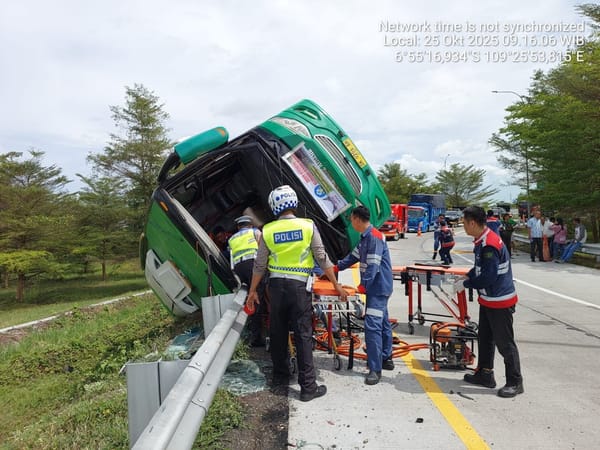 Polisi Selidiki Penyebab Kecelakaan Lalu Lintas di Exit Tol Pemalang