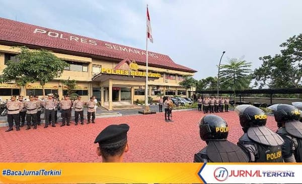 Polres Semarang Gelar Apel Siaga Sambut Satu Tahun Kepemimpinan Prabowo-Gibran