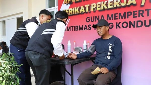 Polresta Malang Kota Dapat Apresiasi Buruh Usai Gelar Bakti Kesehatan Gratis