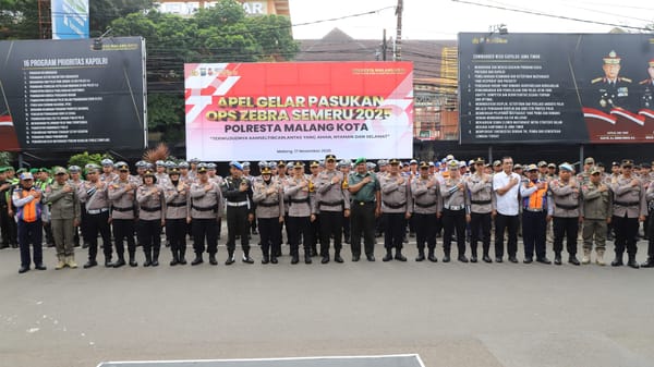 Polresta Malang Kota Luncurkan Ops Zebra Semeru 2025 Demi Lalu Lintas Lebih Tertib