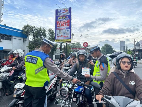 Sasar Pengendara Pelanggar, Polresta Cilacap Laksanakan Sosialisasi dan Penindakan Operasi Zebra Candi 2025