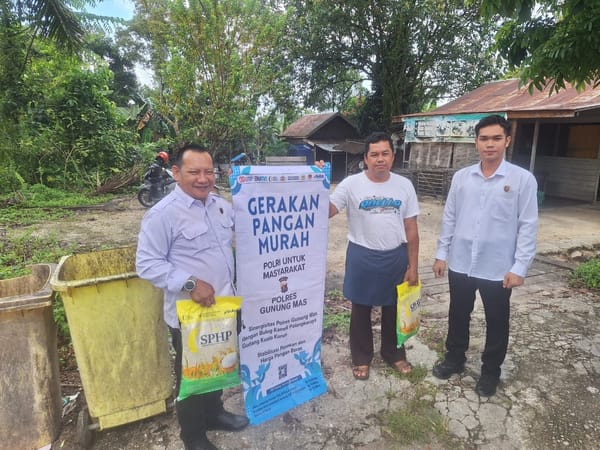 Sat Reskrim Polres Gumas Jual Beras Murah via WhatsApp, Warga Langsung Dilayani ke Rumah
