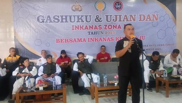 Semangat Baru, Ratusan Karateka Inkanas Jatim Padati Pelatihan Kenaikan Tingkat