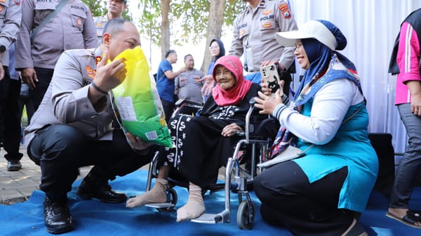 Sinergi untuk Ketahanan Pangan, Polresta Malang Kota Gelar Bakti Kesehatan dan Pasar Beras Murah