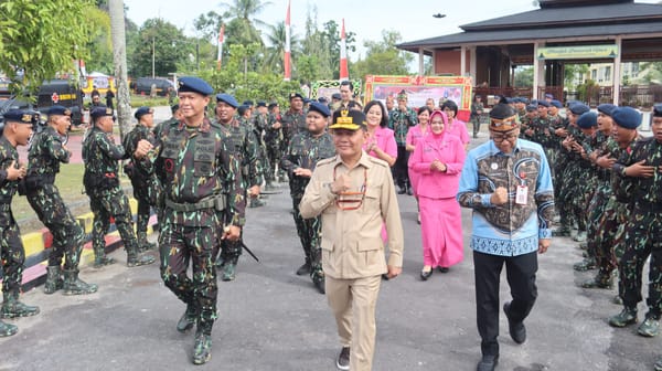 Tari Kolosal dan Aksi Lapangan Meriahkan Syukuran HUT Brimob ke-80 di Polda Kalteng