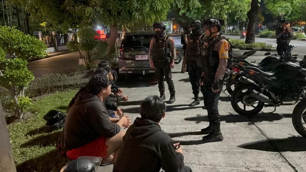 Tim Sparta Polresta Surakarta Amankan Lima Motor Berknalpot Brong