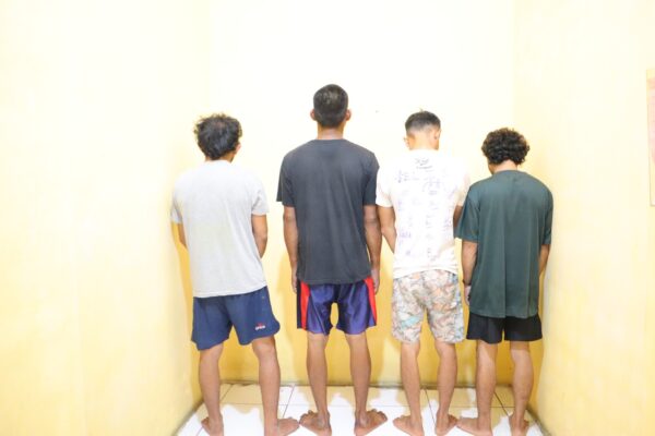 4 OTK Diamankan Polsek Pangkalan Banteng usai Mabuk dan Nyerang