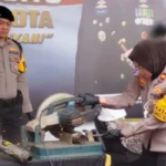 Razia Knalpot Bising, Polresta Malang Kota Amankan 440 Knalpot Brong