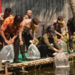 Polresta Banyumas Dukung Program Asta Cita dengan Penanaman Jagung dan Penebaran Ikan